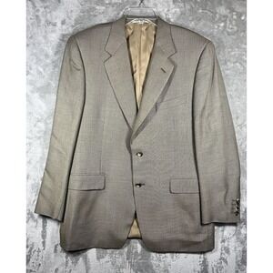 Canali Men's Cedric's Blazer Luxury Italy exclusive 52 R Silk Cashmere 55% Wool